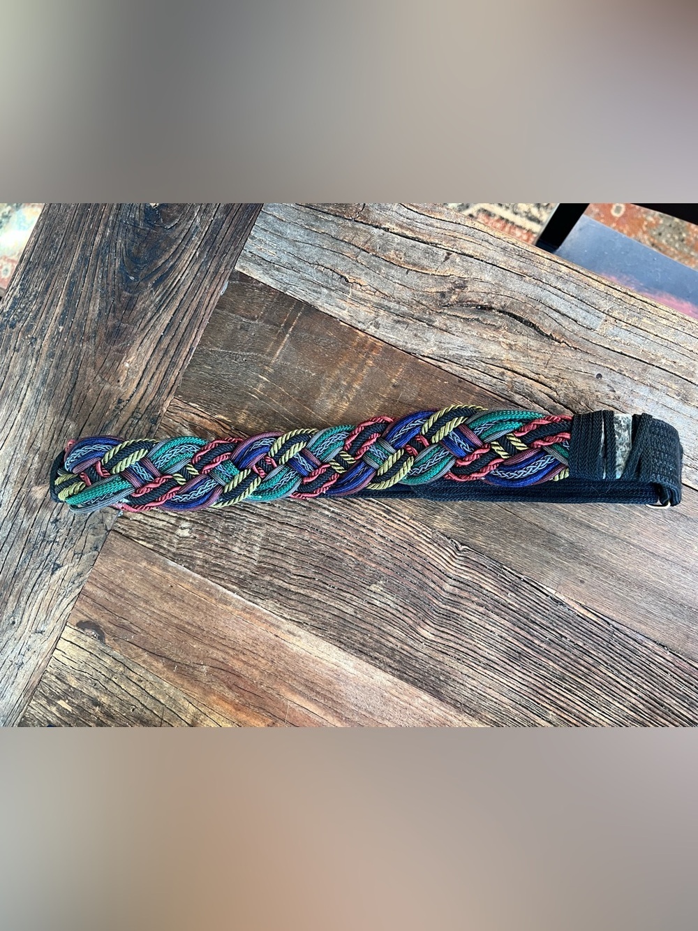 Braided Multicolor Belt -